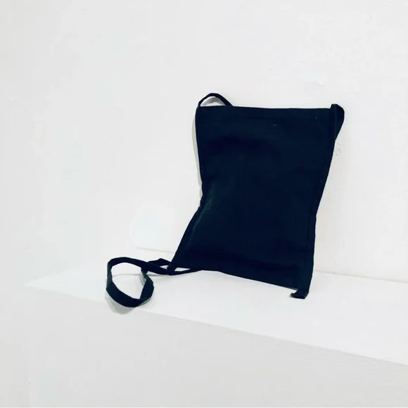 Vintage Y2K Mirrored/Embroidered Black Boho Crossbody Bag - Picture 6 of 8